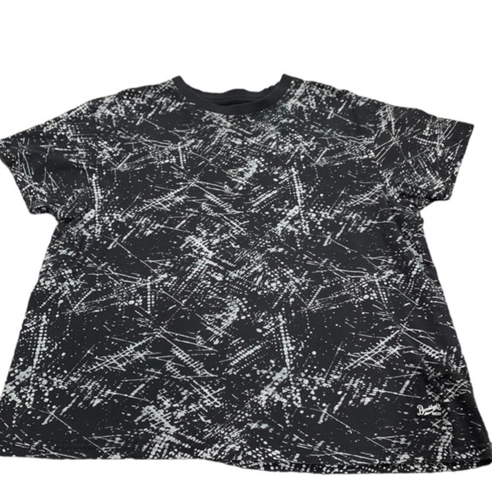 Brooklyn’s Best Black Gray Graffiti‎ Short Sleeve Shirt Large Men’s